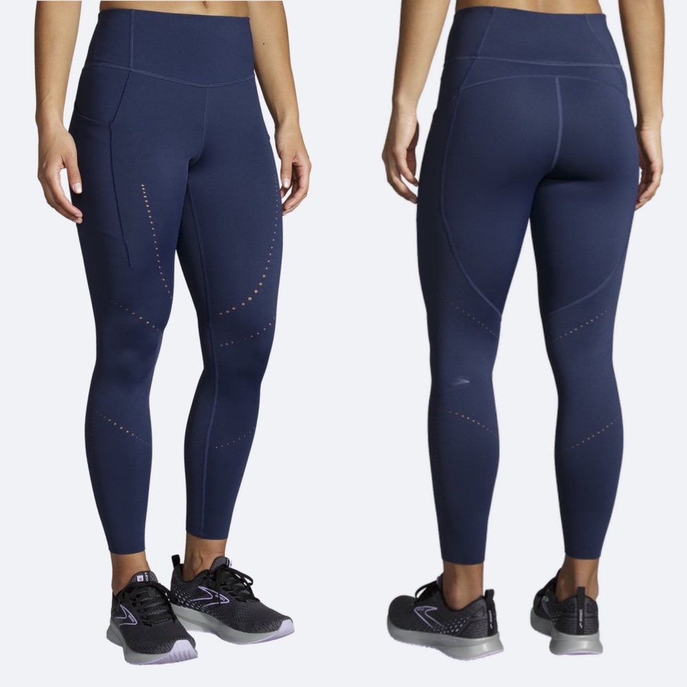 Brooks Navy High-Rise Performance Leggings